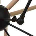 Люстра "Краб-дерево" 12х60Вт Е27 черный 80х80х100см - Фото 7