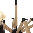 Люстра "Краб-дерево" 12х60Вт Е27 черный 80х80х100см - Фото 9