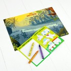 Развивающий набор для творчества "Путешествие с динозаврами" + карандаши, пластилин - Фото 4