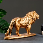 Фигура гипс «Лев идущий», под бронзу, 42×26×11 см - Фото 3