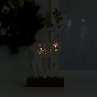 Новогодний декор с подсветкой «Снежный олень» - фото 9405998