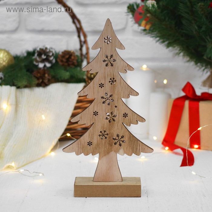Новогодний декор с подсветкой "Новогоднее дерево" - Фото 1
