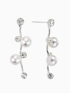 Набор 2 предмета: серьги, колье «Изумление» ветвь, цвет белый в серебре, 42 см - Фото 2