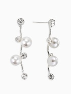 Набор 2 предмета: серьги, колье «Изумление» ветвь, цвет белый в серебре, 42 см - Фото 3