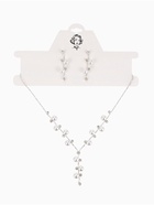 Набор 2 предмета: серьги, колье «Изумление» ветвь, цвет белый в серебре, 42 см - Фото 5