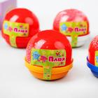 Слайм «Плюх», с шариками, красный, капсула 40 г - Фото 2