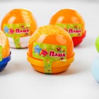 Слайм «Плюх», с шариками, оранжевый, капсула 40 г - фото 24594584