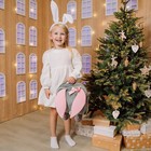 Рюкзак детский плюшевый для девочки «Зайка с сердечком», 28×4×28 см - Фото 6