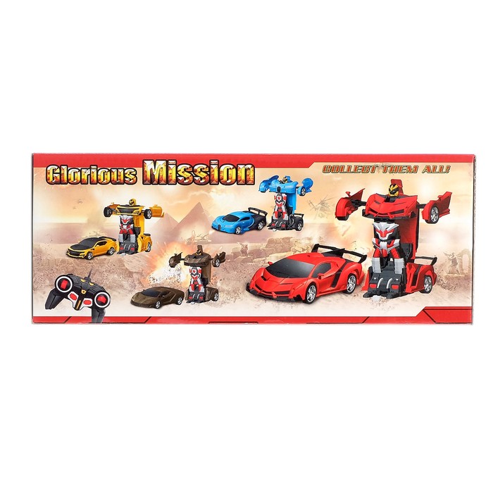 Робот радиоуправляемый «Широн», трансформируется, световые эффекты, масштаб 1:18, цвета МИКС 44395