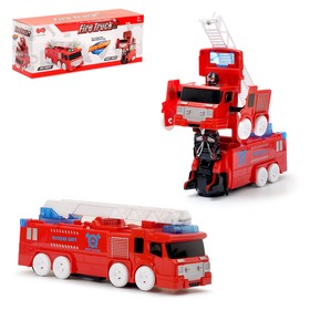Робот-трансформер "Пожарная машина", в упаковке
