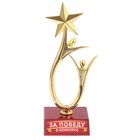 Кубок «За победу в конкурсе», наградная фигура, золото, пластик, 18 х 6 см. - фото 11757973