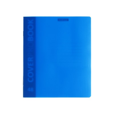 Тетрадь А5+, 48 листов в клетку ErichKrause "Neon", пластиковая обложка с фактурой "песок", блок офсет, белизна 100%, голубая