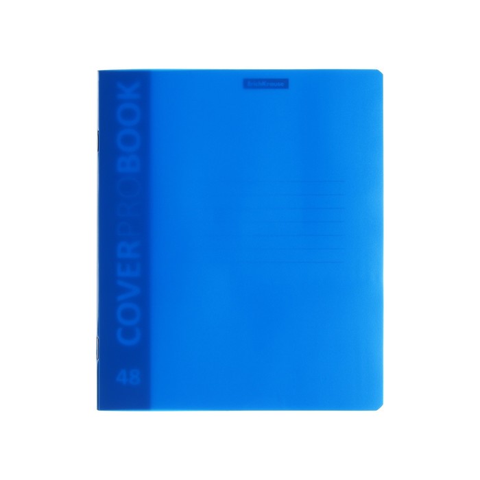 Тетрадь А5+, 48 листов в клетку ErichKrause "Neon", пластиковая обложка с фактурой "песок", блок офсет, белизна 100%, голубая - фото 8744393