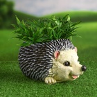 Декоративное кашпо для цветов «Ёжик», 25.5×16×13.5 см, полистоун - Фото 3