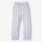 Пижама для девочки (брюки и джемпер) "Слоненок", р. 32 (110-116 см), синий/белый - Фото 10