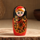 Матрёшка дерево «Рябинка», чёрный платок, 5 кукольная, 18 см - Фото 8