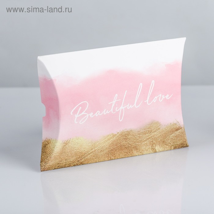 Коробка подарочная складная фигурная, упаковка, «Beautiful love», 11 х 8 х 2 см