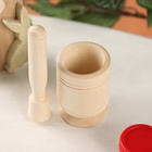 Основа для росписи «Ступка с пестиком», дерево, 4.5×7 см - Фото 3