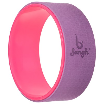 Йога-колесо Sangh «Лотос», 33×13 см, цвет розовый/фиолетовый