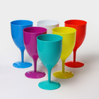 Бокал для вина «Салют», 400 мл, пластик, цвет МИКС - Фото 2