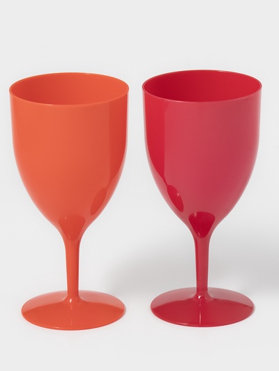 Бокал для вина «Салют», 400 мл, пластик, цвет МИКС