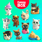 Игровой набор Funny Box «Кошечки»: карточка, фигурка, наклейки, МИКС - Фото 2