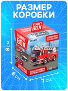 Игрушка - сюрприз Funny Box «Пожарная техника»: карточка, фигурка, лист наклеек - Фото 2