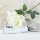 Цветы искусственные "Роза Мондиаль" 9х46 см, белый - фото 318133154