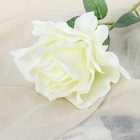 Цветы искусственные "Роза Мондиаль" 9х46 см, белый - фото 8425556