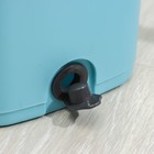 Швабра с отжимом и ведро: ведро с отсеками для полоскания и отжима 12 л, швабра плоская, запасная насадка из микрофибры - Фото 5