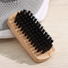 Щётка для одежды и обуви Доляна, 8.3×3.5×2.5 см, искусственная щетина - Фото 4