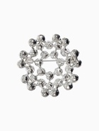 Брошь «Бусинки» мини, цвет серый в серебре 3723745