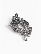 Брошь «Императрица», ветвь, цвет изумрудный в сером металле - Фото 4