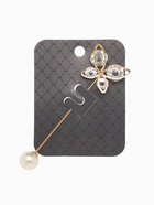 Булавка« Бабочка объемная», 8.5 см, белая в золоте - Фото 5