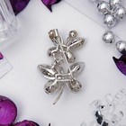 Брошь «Бабочки» парочка, радужная в серебре - Фото 3