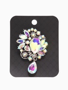 Брошь «Императрица» сияние, цвет радужный в серебре - Фото 5