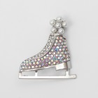 Брошь «Конёк» фигурный, цвет белый в серебре - Фото 1