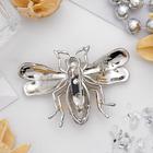 Брошь «Пчела» медуница, цветная в серебре - Фото 3