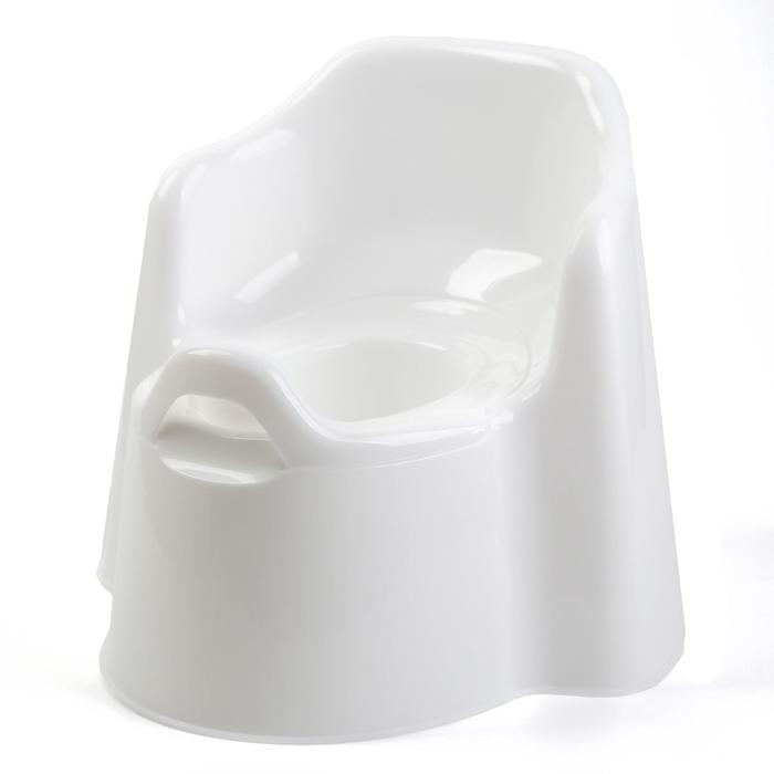 Горшок детский Little King, съёмная чаша, цвет белый - Фото 1
