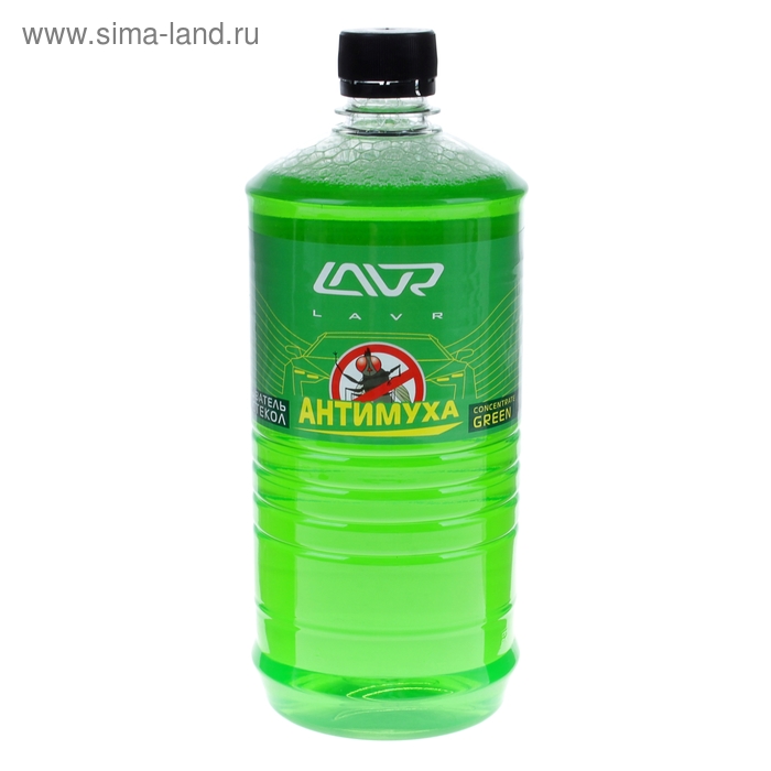 Омыватель стекол концентрат LAVR Green, 1 л, бутылка Ln1222 - Фото 1