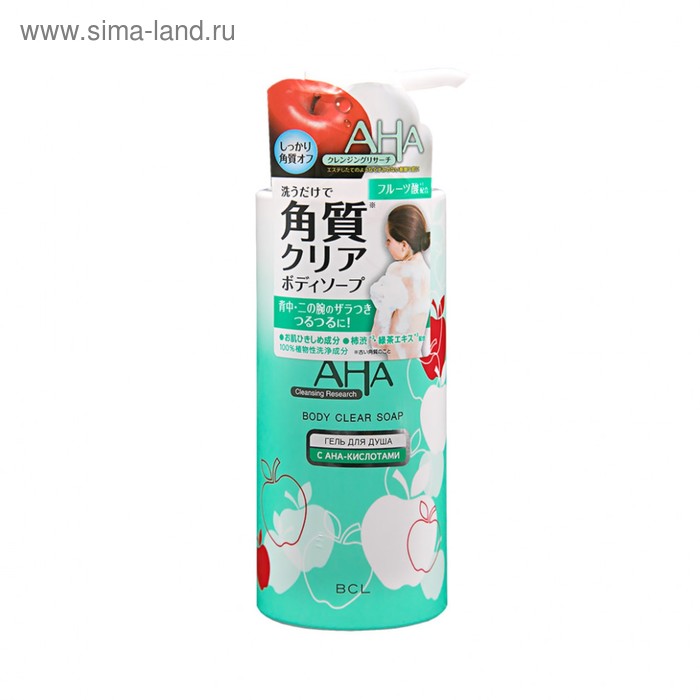Гель для душа для нормальной кожи AHA Body Soap, с фруктовыми кислотами, 400 мл - Фото 1