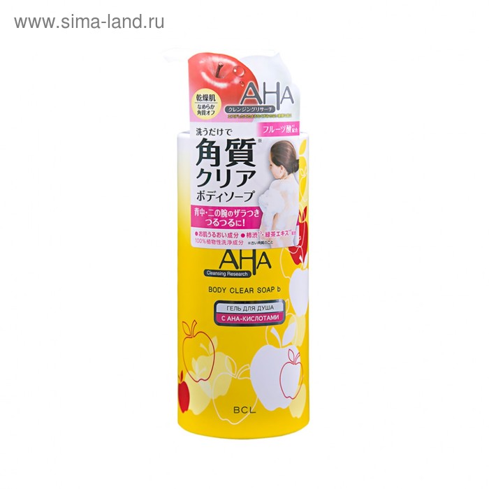 Гель для душа для сухой и чувствительной кожи AHA Body Soap, с фруктовыми кислотами, 400 мл - Фото 1
