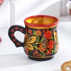 Кружка для сока, дерево хохлома - Фото 1