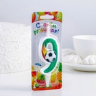 Свеча для торта «Футбол, цифра 9», 10.2 см - Фото 2