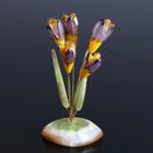 Сувенир «Крокусы», 5 цветков, 13×10 см, селенит - фото 10730569