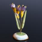 Сувенир «Крокусы», 5 цветков, 13×10 см, селенит - Фото 2