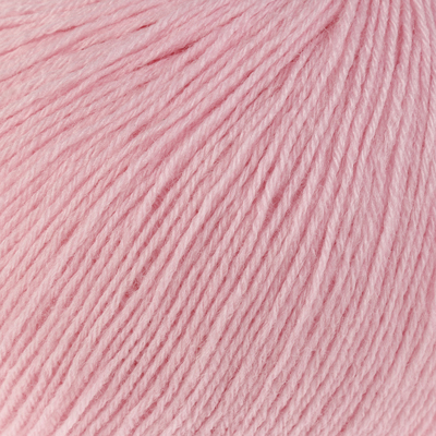 Пряжа "Детский каприз трикотажный" 50%меринос. шерсть, 50% фибра 400м/50гр (180 св. бегония)