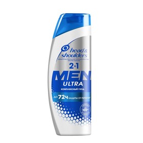 Шампунь для волос 2 в 1 Head & Shoulders Men ultra «Комплексный уход», увлажняющий, 400 мл 4021759