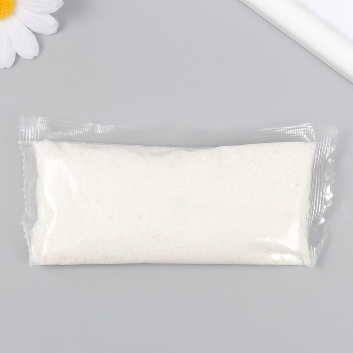 Песок цветной в пакете "Белый" 100±10 гр - Фото 1