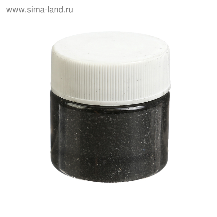 Пыльца гранулир., 0,1мм, в баночке, 20мл черный  МИКС - Фото 1